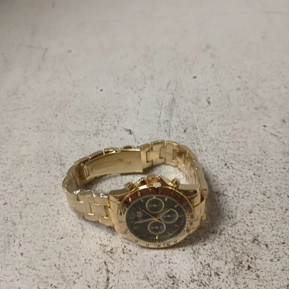 HUGO BOSS STAINLESS STEEL GOLD-TONE WRISTWATCH
