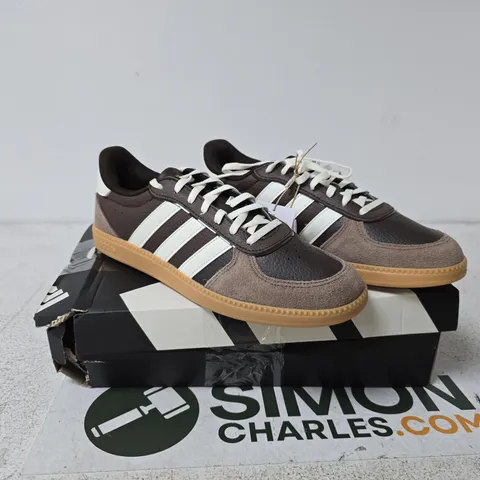 ADIDAS WOMENS BREAKNET SLEEK TRAINERS BROWN SIZE 8