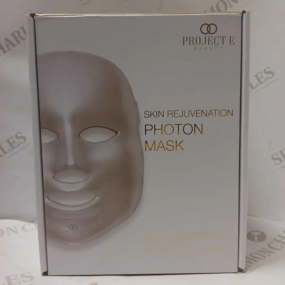 PROJECT E BEAUTY 7 COLOR LED MASK PHOTON LIGHT SKIN REJUVENATION THERAPY FACIAL