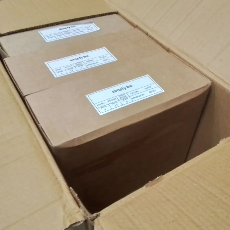 BOXED BRAND NEW APPROXIMATELY 5 SIMPLY BE BREENER WIDE SHOES BLACK SIZE 4