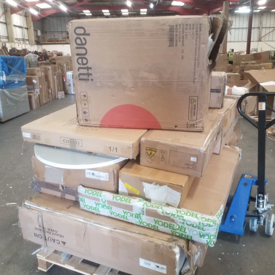 PALLET CONTAINING ASSORTED INCOMPLETE FLATPACK FURNITURE PARTS