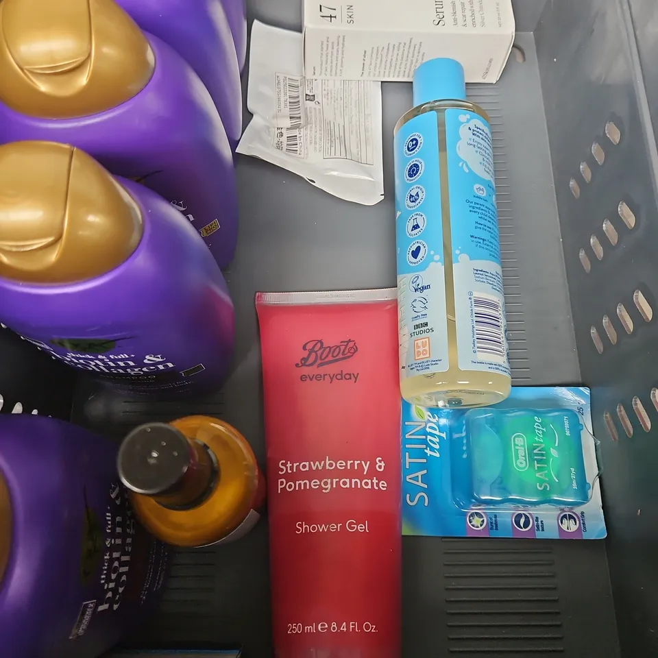 APPROXIMATEY 10 HEALTH AND BEAUTY PRODUCTS TO INCLUD - BIOTIN COLLAGEN - GIVE ME SHAMPOO - NIVEA MEN - CANTU - ETC