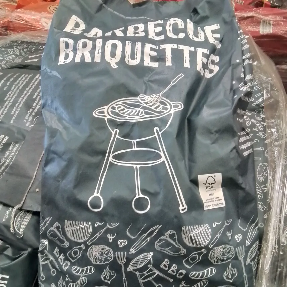 PALLET CONTAINING APPROXIMATELY 100 BRAND NEW 5KG BARBECUE CHARCOAL BRIQUETTE BAGS