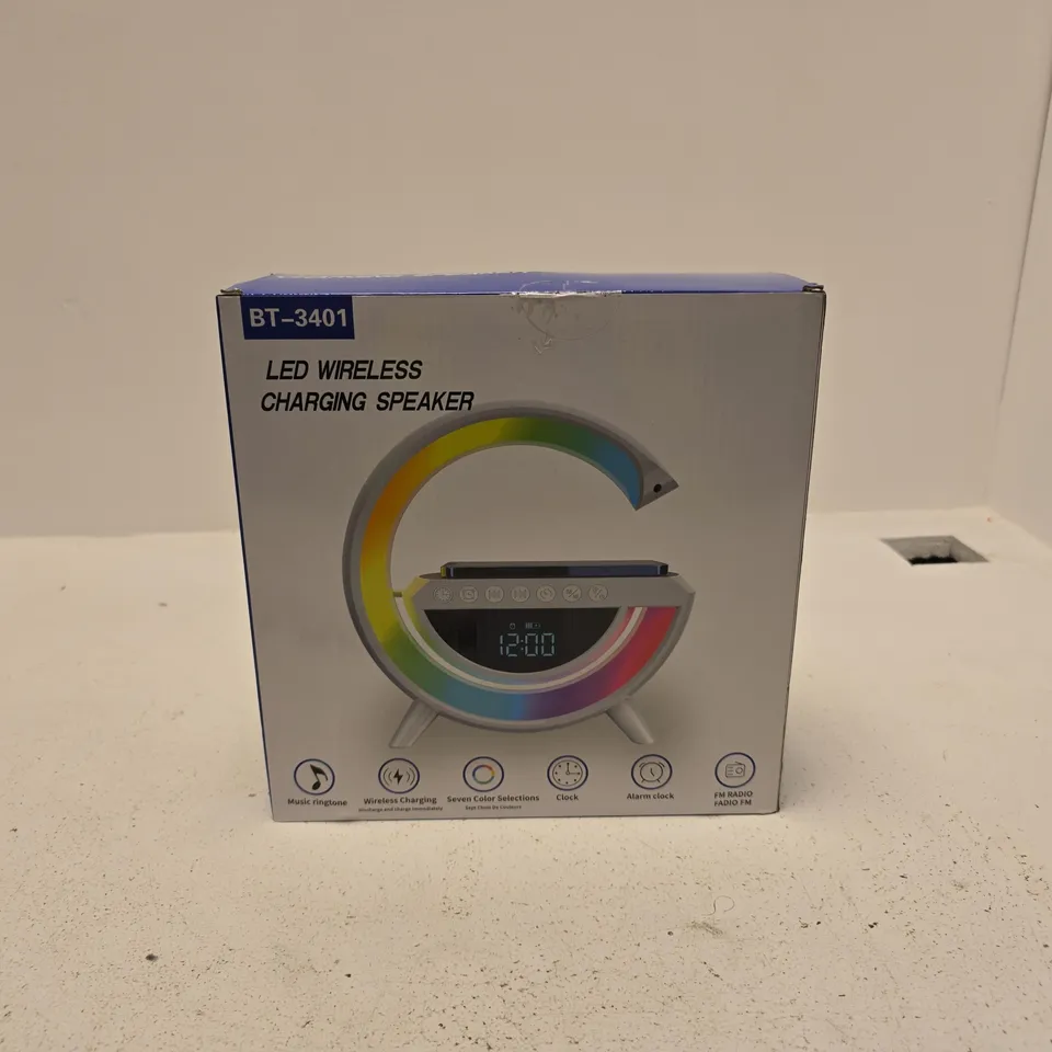 LED WIRELESS CHARGING SPEAKER BT-3401 BOXED