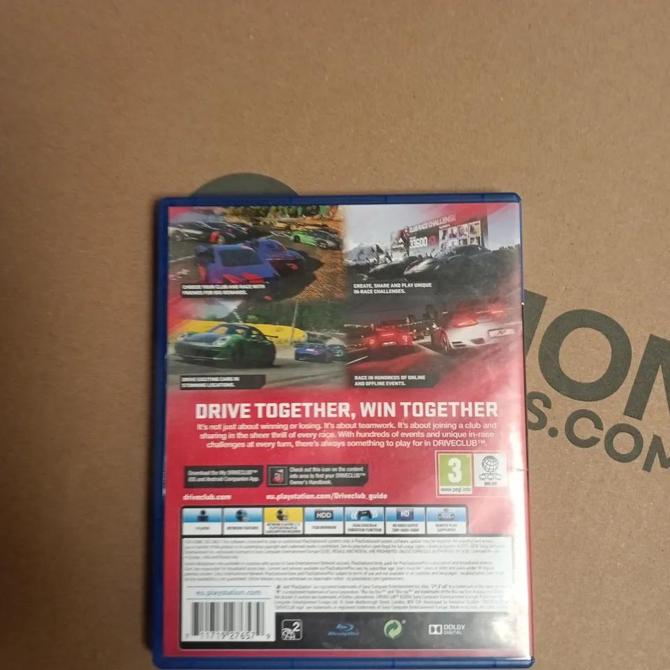 DRIVECLUB – PLAYSTATION 4 