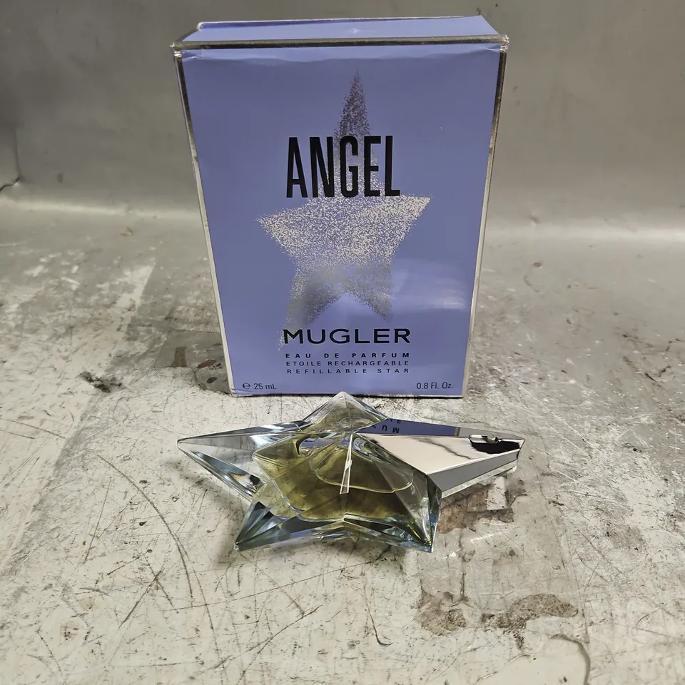 BOXED MUGLER ANGEL EAU DE PARFUM REFILLABLE STAR 25ML