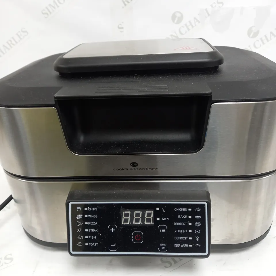 BOXED OUTLET COOK'S ESSENTIALS GRILL & AIRFRYER 5.5L
