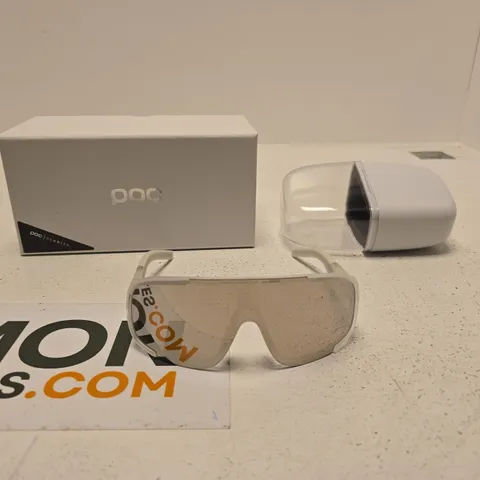 POC ASPIRE SUNGLASSES – TRANSLUCENT CLARITY ROAD, SUNNY SILVER LENS, CAT 3