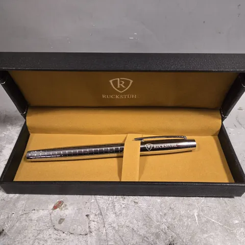 RUCKSTUHL STAINLESS STEEL LUXURY PEN IN GIFT BOX