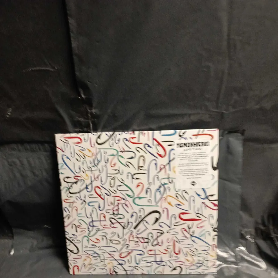 THE LEMONHEADS LOVE CHANT ABSTRACT COLOURFUL SCRIBBLE ART PRINT VIYNL