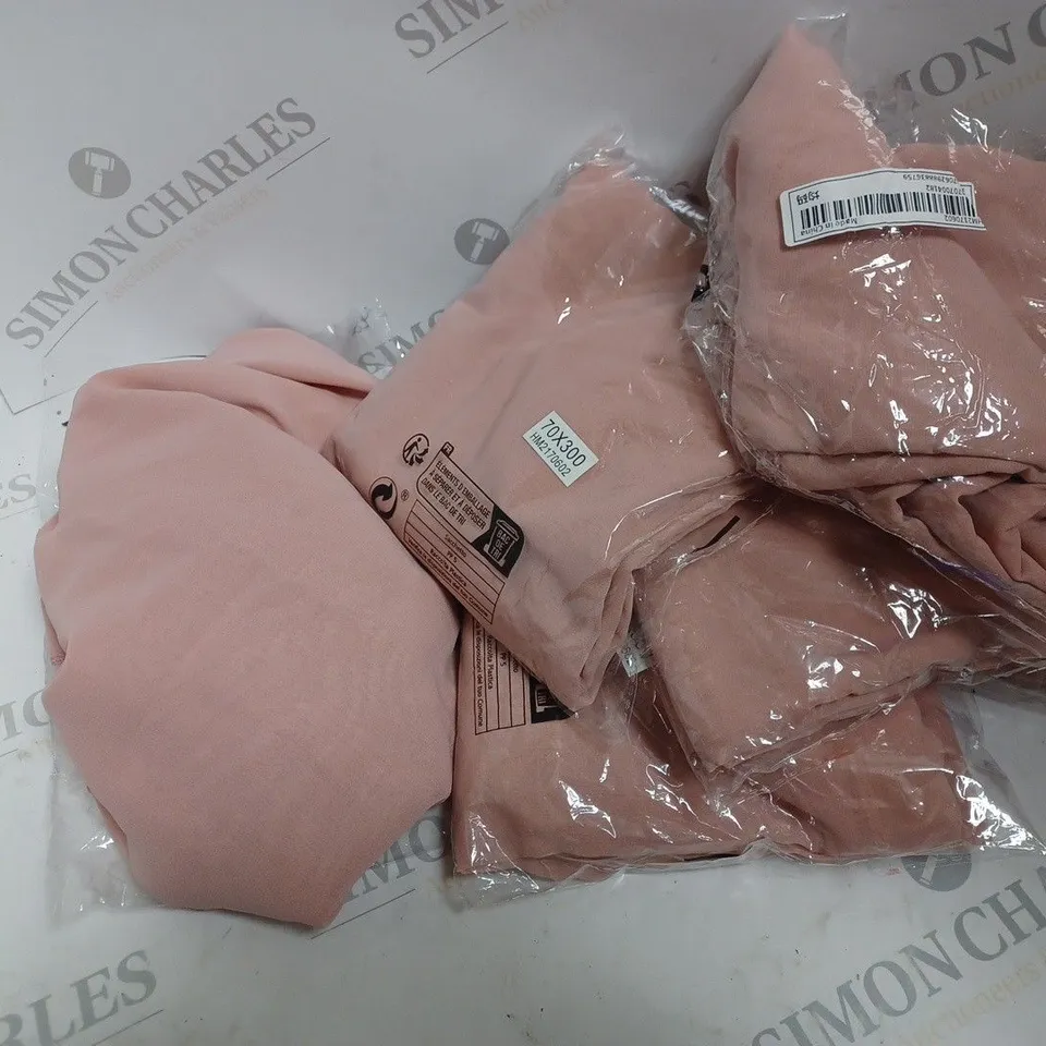 MULTIPLE ROSE PINK BAGS OF FABRIC 