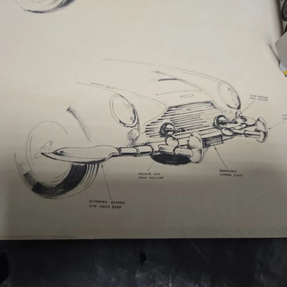 ASTON MARTIN CONCEPT SKETCHES – KEN ADAM LIMITED EDITION ART PRINT (142/650)