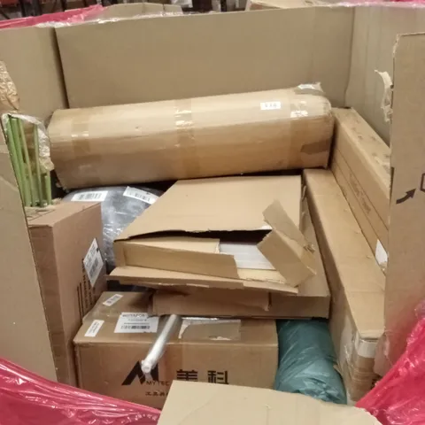 PALLET OF ASSORTED HOUSEHOLD GOODS AND PRODUCTS TO INCLUDE; TODDLER TOWER, POSTER FRAMES, BOXED FURNITURE ETC 