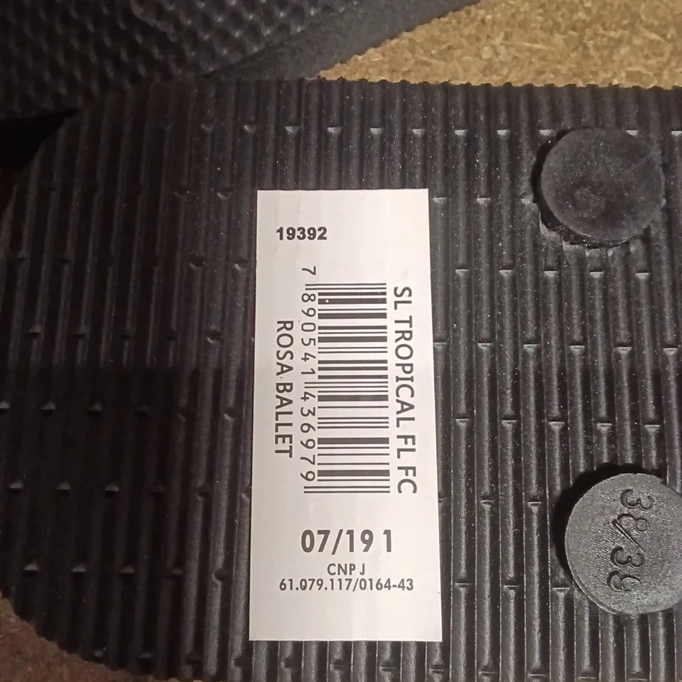 HAVAIANAS FLIP FLOP SANDALS – BLACK, WOMEN'S (EU39-40)