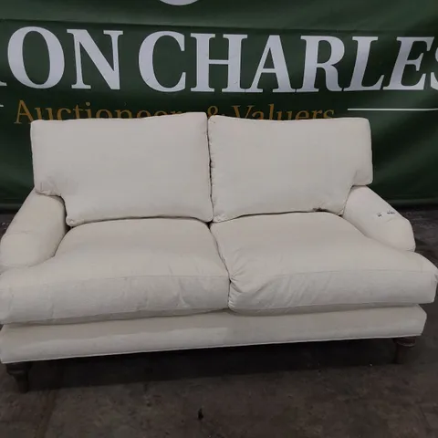 QUALITY BRITISH MADE LOUNGE Co THREE SEATER SOFA NATURAL FABRIC