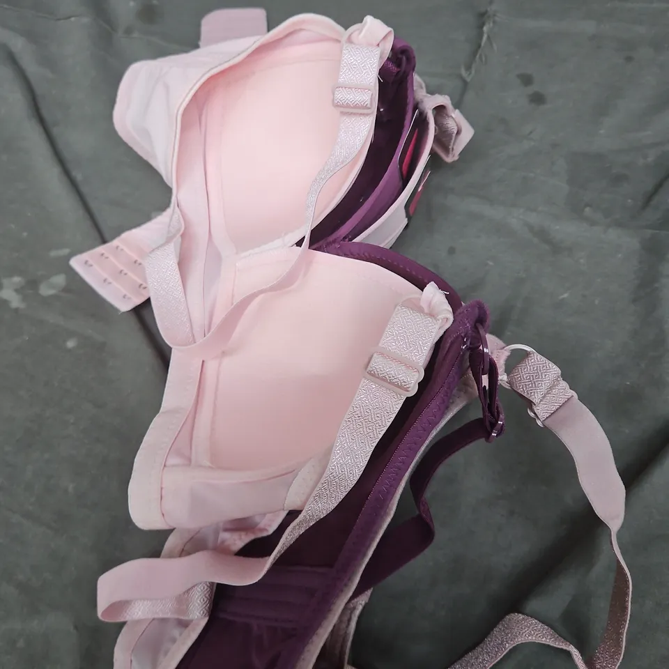 SET OF 3 WOMEN’S BRAS – PINK & PURPLE FLORAL, SIZE 36/80