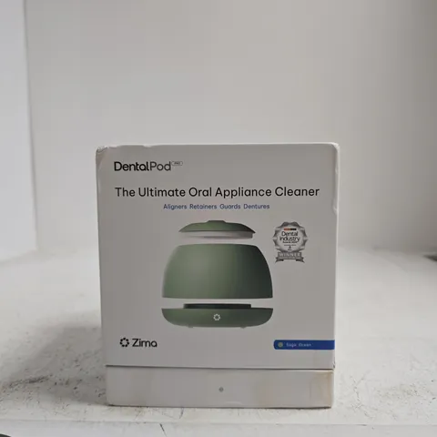 DENTALPOD PRO – THE ULTIMATE ORAL APPLIANCE CLEANER, SAGE GREEN, BOXED