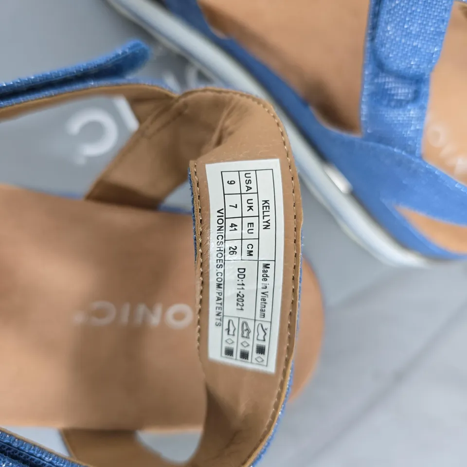 VIONIC  KELLYN SANDALS - BLUE STRAPS, WOMEN'S, UK 7