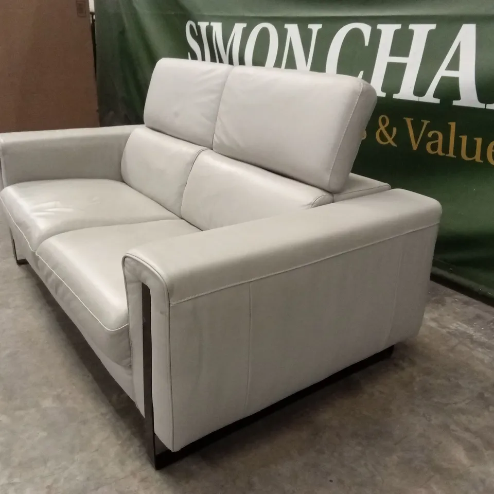 QUALITY DESIGNER ITALIAN MADE ASHLEY 2 SEATER LEATHER MAXI SOFA