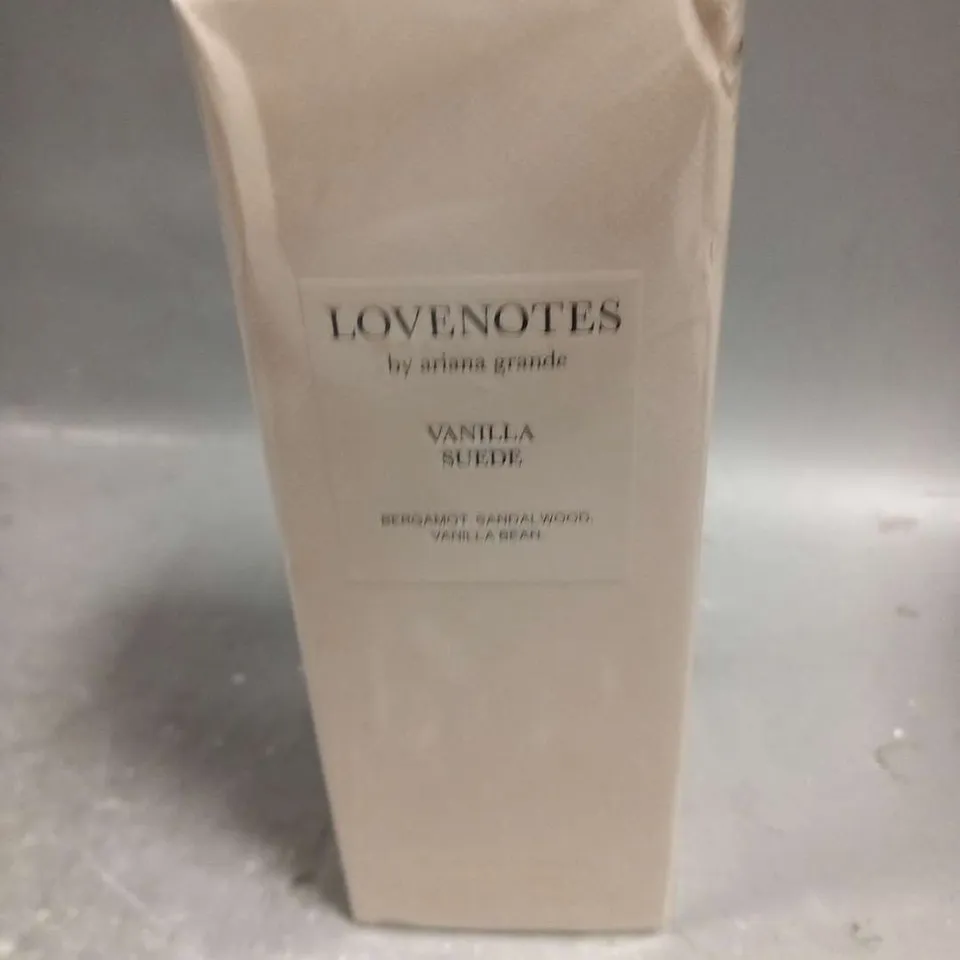 BOXED AND SEALED LOVENOTES BY ARIANNA GRANDE VANILLA SUEDE EAU DE PARFUM 125ML