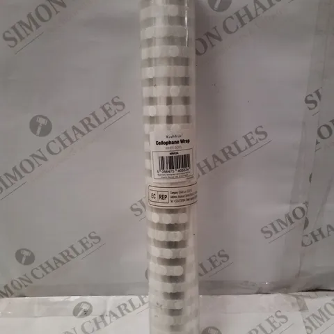 KRAFT&CO CELLOPHANE WRAP - WHITE DOTS 
