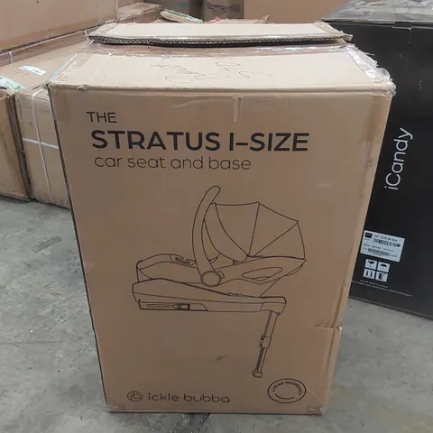 BOXED ICKLE BUBBA THE STRATUS I-SIZE CAR SEAT AND BASE