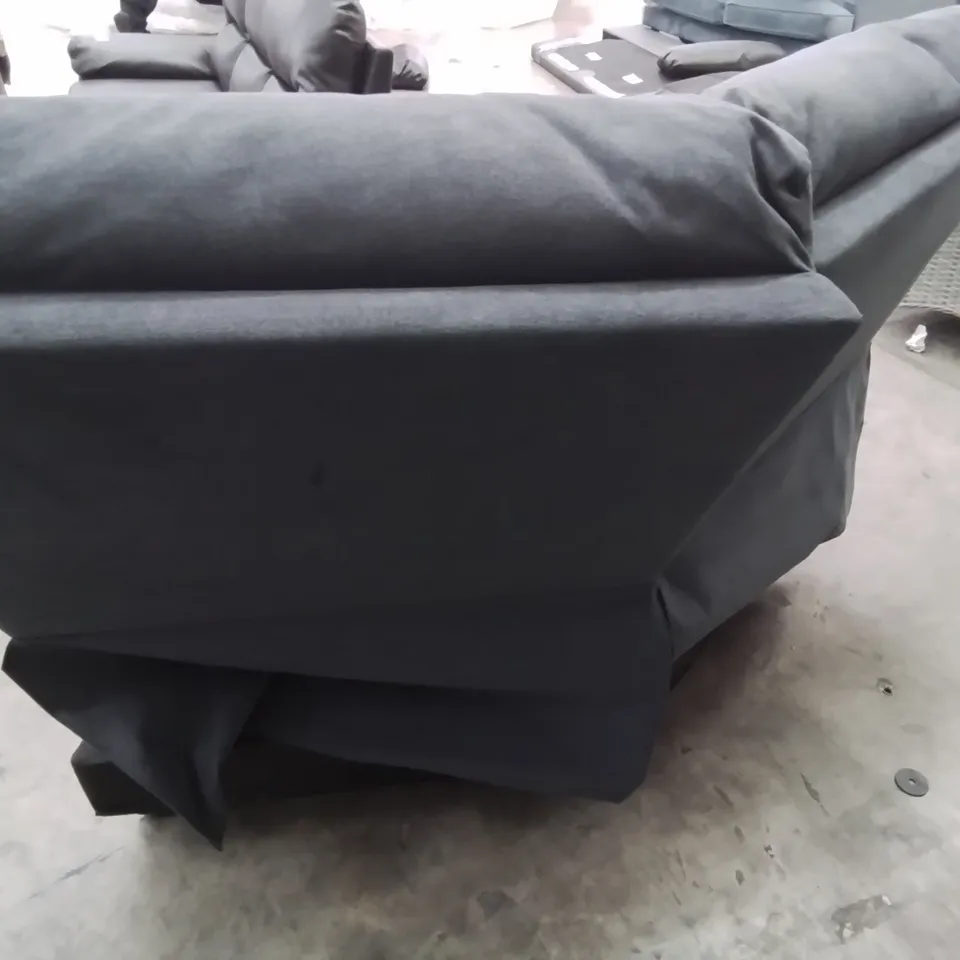 DESIGNER CORNER SECTION CHARCOAL FABRIC 