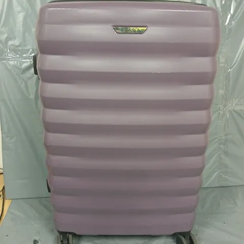 ROCK LUGGAGE BERLIN 8 WHEEL HARDSHELL LARGE SUITCASE - PURPLE