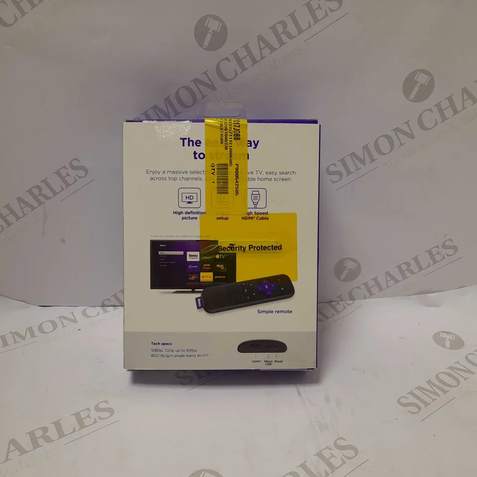 ROKU EXPRESS TV SMART STICK-HD STREAMING MEDIA PLAYER