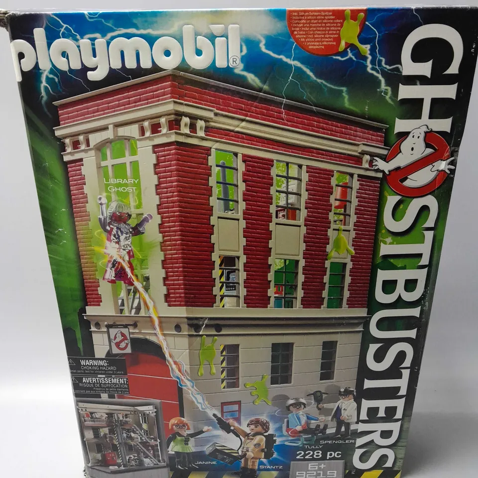 BOXED SEALED PLAYMOBIL GHOSTBUSTER SET - 9219 