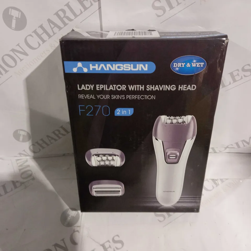 BOXED HANGSUN LADY EPILATOR WITH SHAVING HEAD - F270