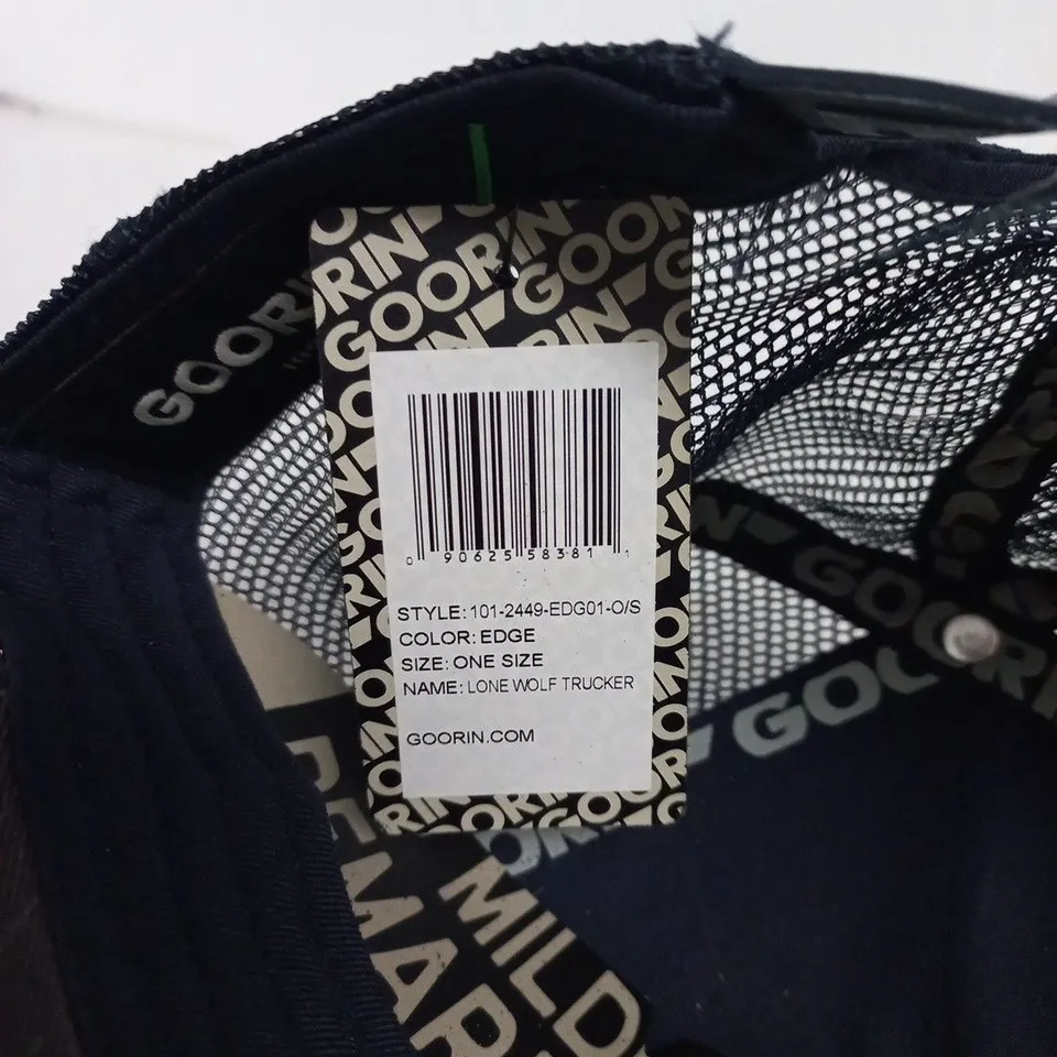 GOORIN BROS LONE WOLF TRUCKER CAP – NAVY, ONE SIZE