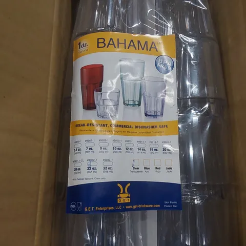 BOX CONTAINING APPROXIMATELY 66x BRAND NEW BAHAMA 22oz TUMBLERS