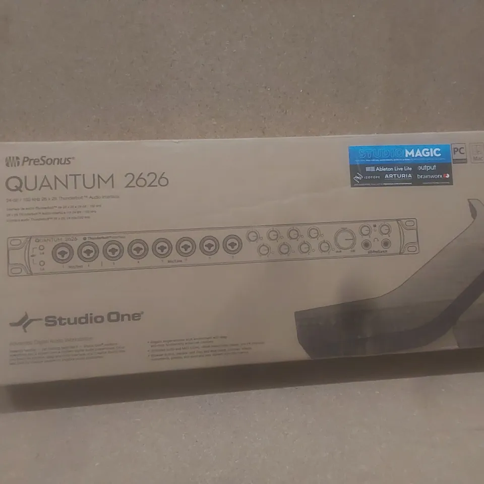 BOXED PRESONUS QUANTUM 2626, THUNDERBOLT 3 AUDIO INTERFACE 