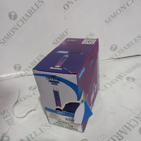 BOX OF 10 JNR CRYSTALS VAPES 0% NICOTINE