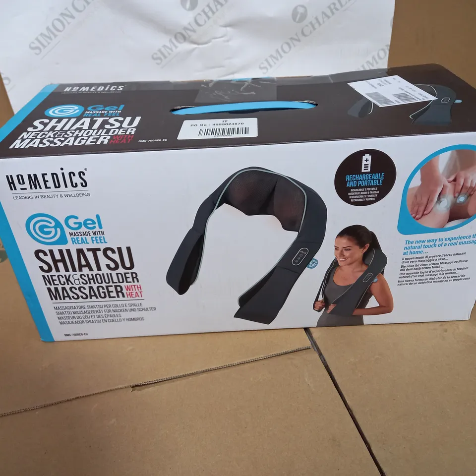 BOXED HOMEDICS SHIATSU NECK AND SHOULDER MASSAGER