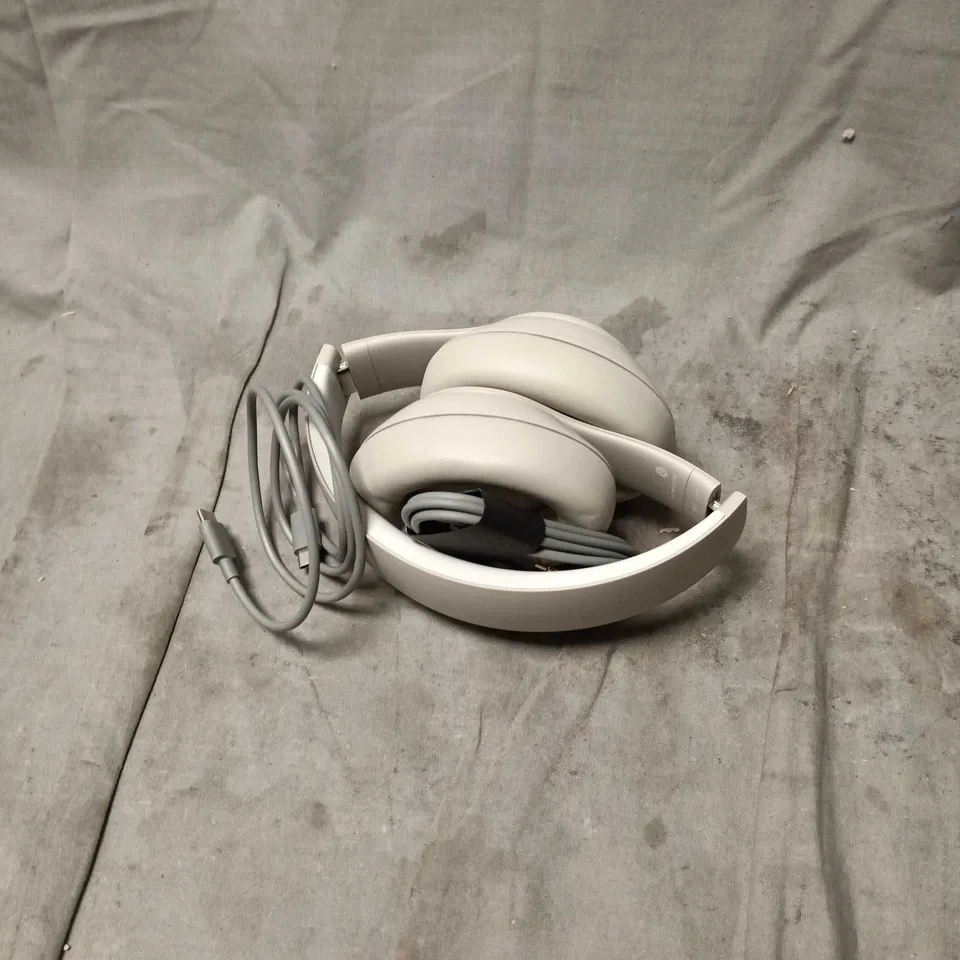 BEATS STUDIO PRO WIRELESS HEADPHONES – WHITE, WITH CARRY CASE AND USB-C CABLE