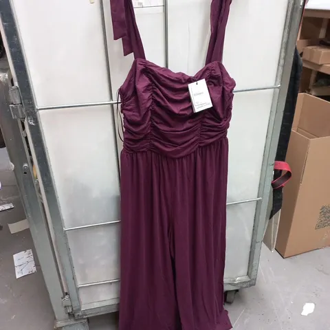 NOBODYS CHILD HATTIE JUMPSUIT IN PURPLE - UK 12