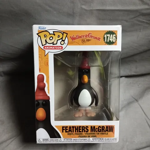 POP ANIMATION WALLACE & GROMIT FEATHERS MCGRAW VINYL FIGURINE - 1746
