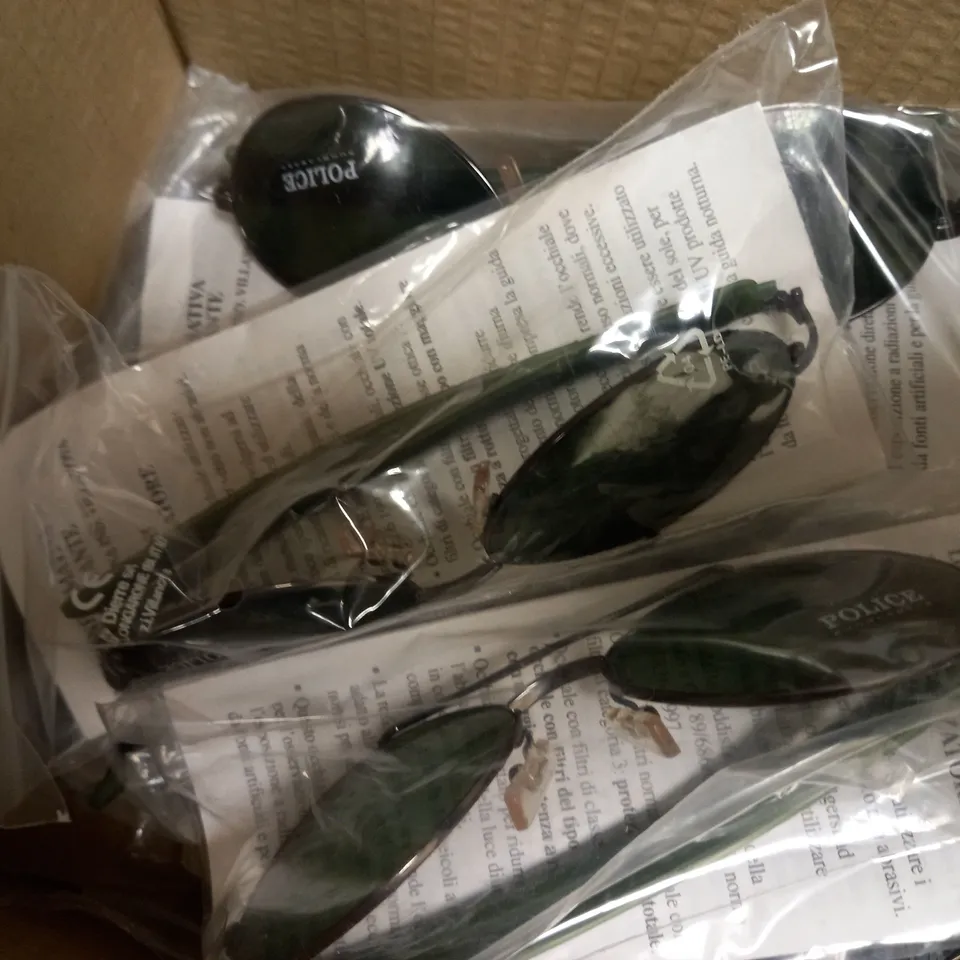 APPROXIMATELY 10 POLICE 2667 0568 SUNGLASSES