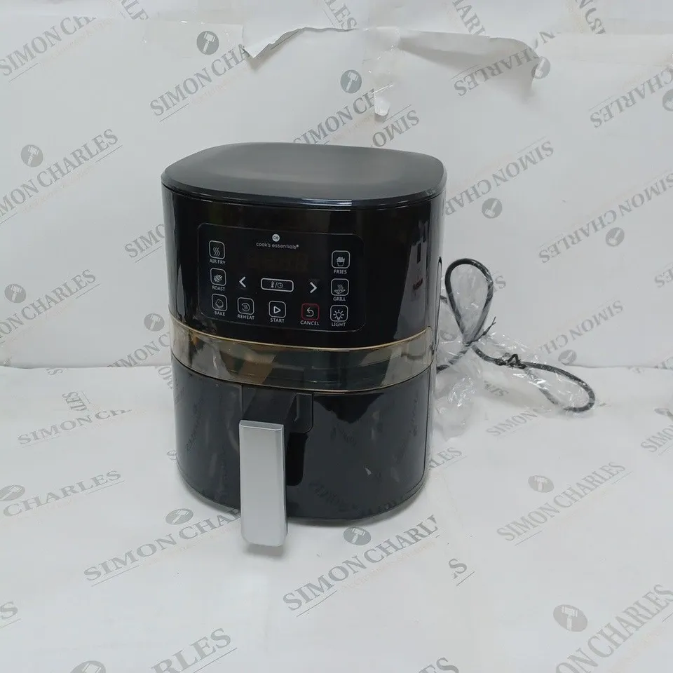 BOXED COOK'S ESSENTIALS 4L AIR FRYER - BLACK