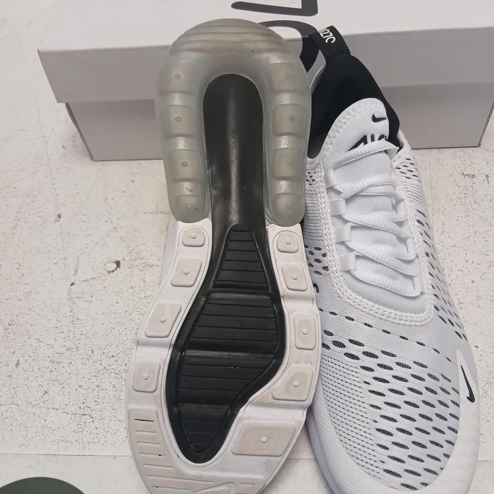 NIKE AIR MAX 270 WHITE/BLACK – UK 6, BOXED