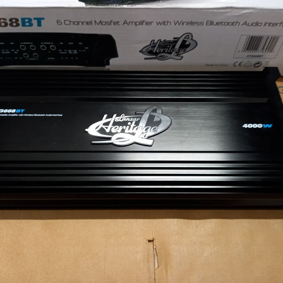LANZAR HERITAGE HTG668BT 6-CHANNEL MOSFET AMPLIFIER WITH WIRELESS BLUETOOTH AUDIO INTERFACE