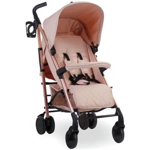 BOXED MY BABIIE BILLIE FAIERS MB51 ROSE GOLD & BLUSH STROLLER - COLLECTION ONLY 