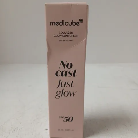 boxed and sealed Medicube Collagen Glow Sunscreen SPF 50 PA++++ – 50ml