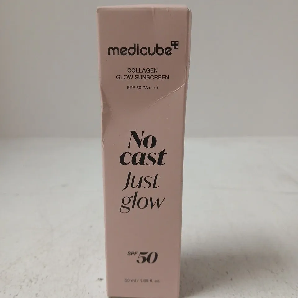 boxed and sealed Medicube Collagen Glow Sunscreen SPF 50 PA++++ – 50ml