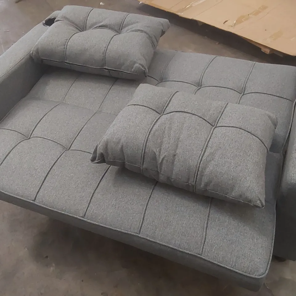 QUALITY DESIGNER FABRIC UPHOLSTERED SOFA BED