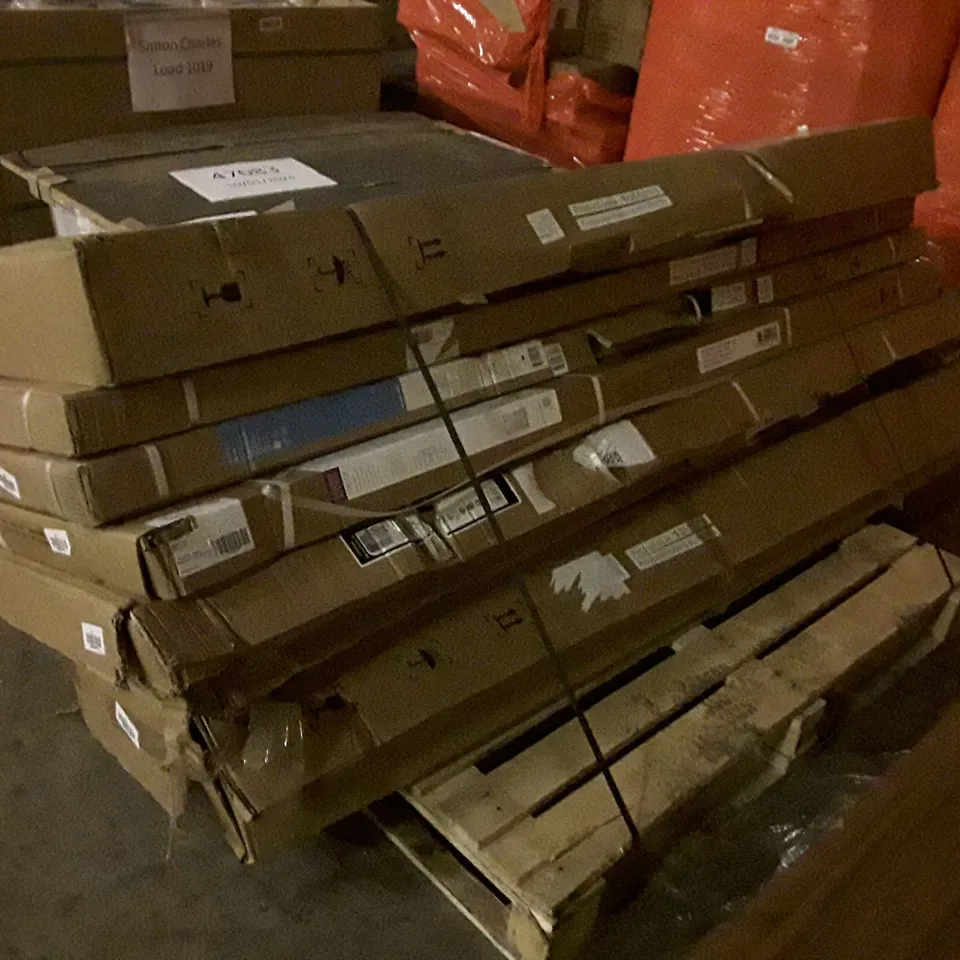 PALLET OF 7 ASSORTED SLIDING SHOWER DOORS