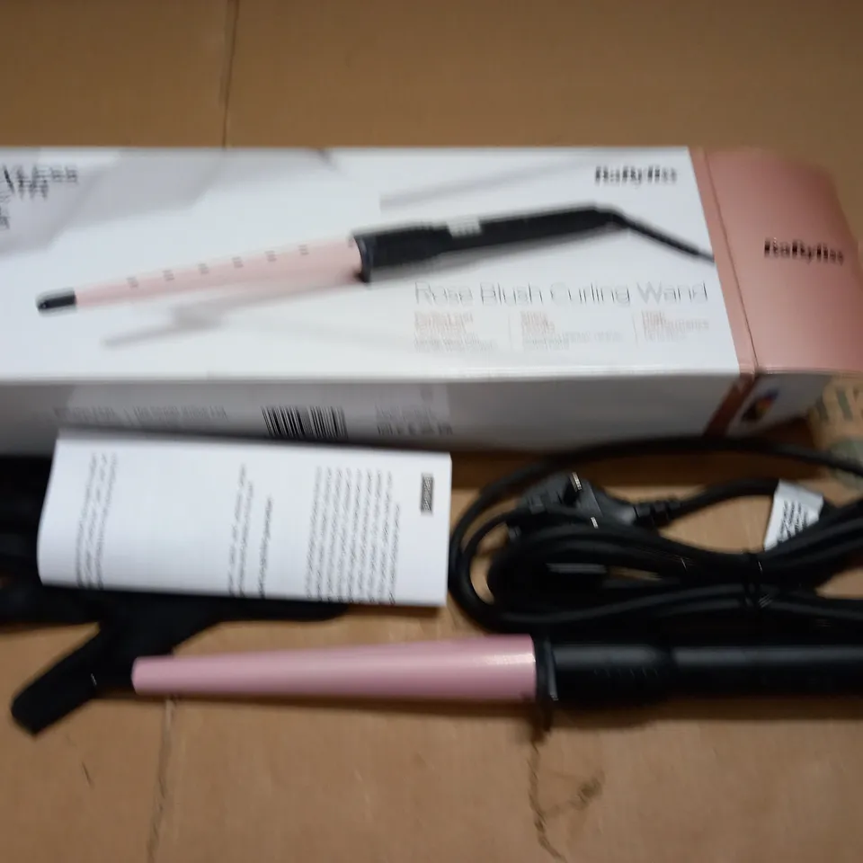 BABYLISS ROSE BLUSH CURLING WAND