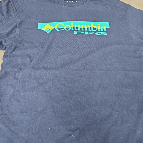 COLUMBIA PFG T-SHIRT - NAVY, MEN'S SIZE M